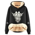 thumbnail image 3 of Christmas Hoodie For Women Casual Loose Fit Soft Xmas Cozy Sweatshirt Funny Highland Cow Print Blouses Long Sleeve Y2K Outfits Fall Winter Pullover Loungewear Tops, 3 of 3