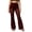 Red, variant on REDARER Womens High Waist Lace Flare Pants Sheer See-Through Casual Party Trousers,XL