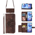 thumbnail image 2 of Nalacover Case for Samsung A22 5G, PU Leather Wallet Phone Crossbody Flip Case with Credit Card Holder and Shoulder Wrist Strap Magnetic Stand Shockproof Cover for Samsung Galaxy A22 5G, Brown, 2 of 16