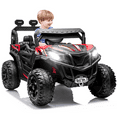 thumbnail image 2 of TOKTOO 24V Powered Ride on UTV, One Seater Kid Car w/ Remote Control, Trunk Storage Space-Red, 2 of 11