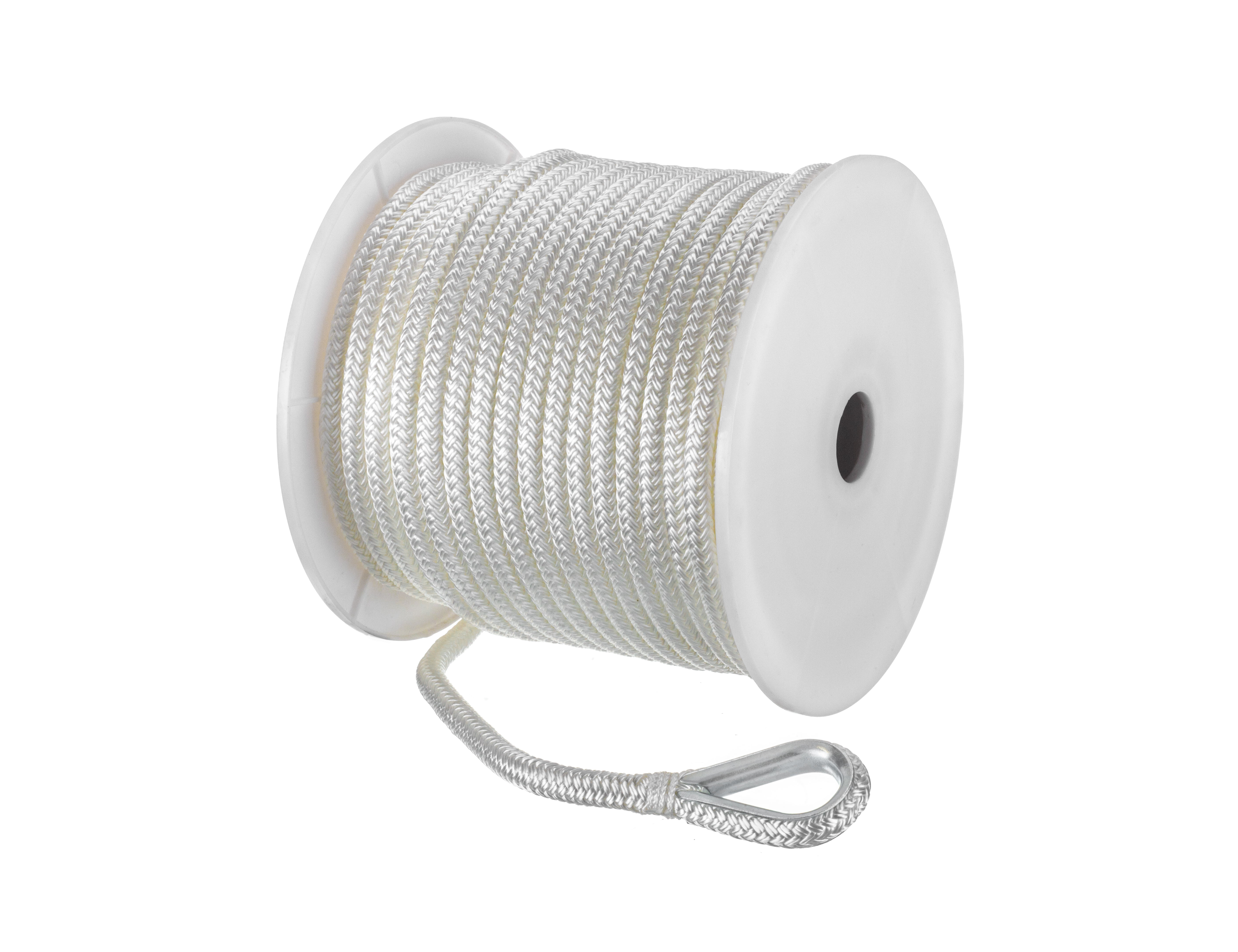 ⅝-Inch x 250 Feet Double Braid Nylon Anchor Line Seachoice 42311 Anchor Rope for Boating Gold/White 