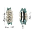 thumbnail image 4 of Ofertas Únicas 1 Pc Pin de Pelo Elegante con Flor Clip para Peinados para Mujeres 4.72"x2.56"x1.38" Champán, 4 of 5