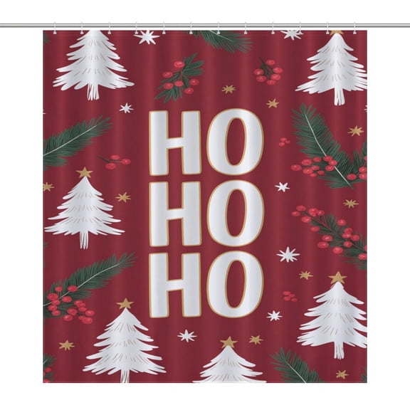 Merry Christmas Shower Curtain Bathroom Curtains Waterproof Fabric Home Partition Screen Living Room