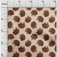 thumbnail image 2 of oneOone Silk Tabby Brown Fabric Kids Sheep Craft Projects Decor Fabric Printed By The Yard 42 Inch Wide, 2 of 4