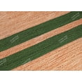 thumbnail image 6 of Chouhan Rugs Natural Jute Green Lined Rug Bohemian Rug Decor Rug Handwoven Rug Custom Rug Decorative Rug, 6 of 8