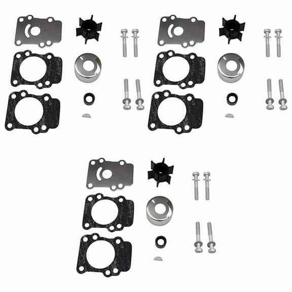 3X Water Pump Impeller Kit for 9.9 15 Outboard 682-W0078-A1-00 18-3148