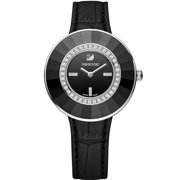 Swarovski Women's Octea Dressy 36mm Black Leather Band Steel Case Quartz Analog Watch 5182252