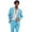 Sky Blue, variant on Mens Linen Suit 2 Piece Slim Fit Wedding Suit for Men Groosmen Prom Linen Jacket Pant Set Sky Blue XXS