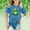 C-Blue181, variant on JIAYUE St Patricks Day Kids Boys Girls Tops Cartoon Print Short Sleeve Crew Neck Pull-On Lightweight T Shirt For Children Casual Dailywear