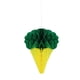 thumbnail image 1 of Naiovety Adorno de bola de panal, suministro de forma de helado, accesorios de celebración, papel, diseño de Navidad, adornos artesanales Artesanía Verde, 1 of 6