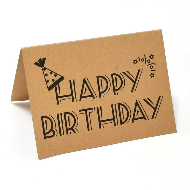 10 Pack Kraft Thank You Cards with Envelopes Bulk Set, Blank Inside, Rustic Design (Brown, 3.5 x 5 In)