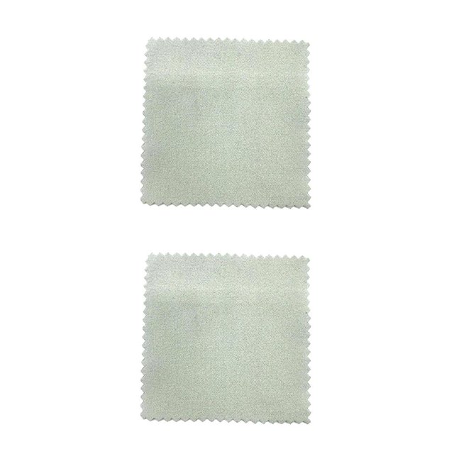 Toystoory 100 piezas cuadradas de plata, oro, joyería, paño de limpieza, pulido, collar de doble cara, anillo, mantenimiento de pendientes, Gris claro 2piezas