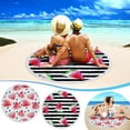 thumbnail image 7 of Matoen Microfiber Round Beach Towels Quicksand Descent Circular Blanket Fast Dry & Sandproof, Extra Large Picnic Table Circle Throws 60 inch with Fringe, 7 of 7