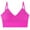 Hot Pink, variant on Loopsun Plus Size Bras for Women, Womens Solid Color Underwear Gathered without Steel Rings Suspender Beautiful Back Bra Hot Pink XXL