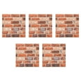 thumbnail image 6 of IDEANATEGRATE 5Pcs 3D Brick Pattern Wall Sticker Removable Brick Wallpaper For Living Room Simple Style, 6 of 8