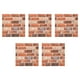 thumbnail image 1 of WORGEOUS 5pcs autoadhesivo 3D patrón de ladrillo papel tapiz sala de estar moderna wall pegatinas, 1 of 8
