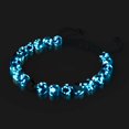 thumbnail image 3 of Blue Seaspray | Silver | Firefly Glass Macrame Bracelet, 3 of 8