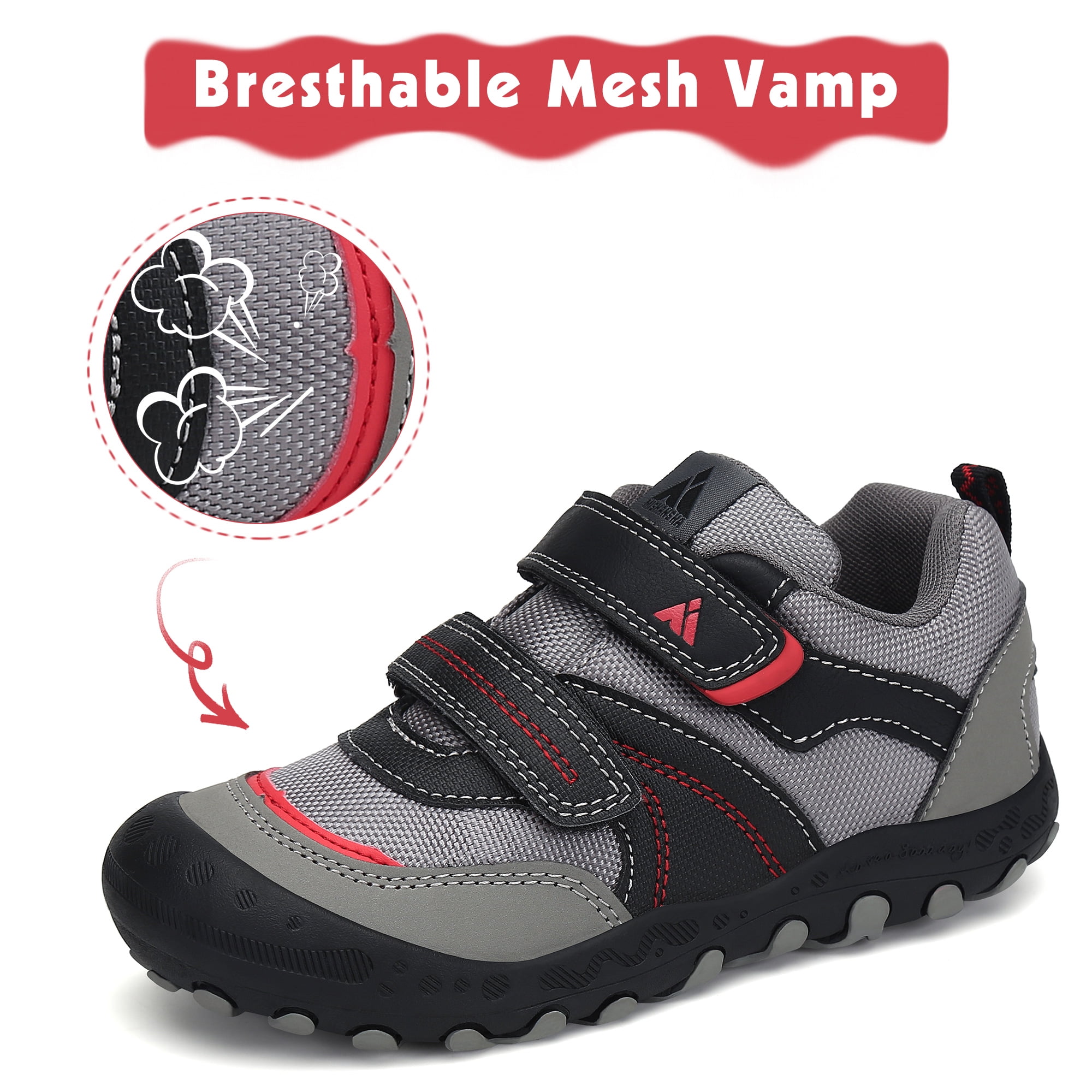 Mishansha Kinderwandelschoenen, ademend, comfortabele wandelschoenen voor jongens, antislip, voor meisjes, outdoor-sportschoenen, maat 24-38 EU, Corsa Blue, 25 EU