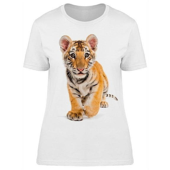 Amazingly Cute Tiger Cub T-Shirt Women -Image by Shutterstock, Female Large