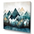 thumbnail image 2 of Designart "Minimalism Winter Mountains I" Minimalism Landscape Canvas Wall Art, 2 of 5