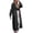 Gray, variant on TOUMENY Women's Hooded Cardigan Sweaters Casual Loose Long Sleeve Knit Coat Fall Winter O Neck Oversized Fashion Cardigan Brown L