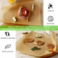 thumbnail image 4 of QYH 100 hojas de papel pergamino para hornear 8 x 12 pulgadas papel pergamino precortado sin blanquear para hornear galletas freír freidora cocinar parrilla horno, 4 of 5