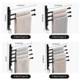 thumbnail image 1 of Swivel Out Towel Racks with Hooks 4-Bars Foldable Arms Bath Towel Hanger Wall Mount Towel Bar Aluminum Towel Holder Organizer for Bathroom Kitchen, 1 of 5