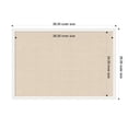 thumbnail image 5 of Kate and Laurel Framed Fabric Pinboard 38 x 26, Neutral Weave Printed Linen Decorative Bulletin Board for Use as a Vision Board or Wall Organization, Bethany White Frame, 5 of 8