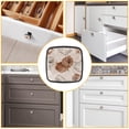 thumbnail image 4 of 4 Pcs Cabinet Handle Drawer Pulls Dog Pomeranian and Bones Knobs with Screws Square Furniture Office Cabinet Knob Decoration, 4 of 5