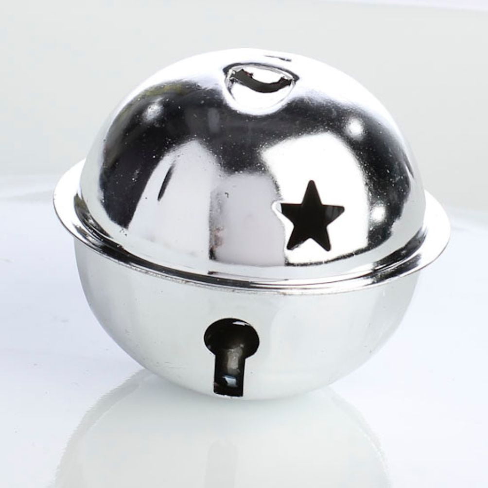 12pc Silver Sleigh Bell Set - for Christmas and Winter Decor - Factory Direct Craft