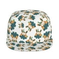 thumbnail image 2 of Daiia Cute Bunny print Flat Bill Hats Flat Brim Trucker Cap Baseball Cap Adjustable Classic Low Profile Hat Unconstructed Plain Cap, 2 of 9