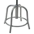 thumbnail image 4 of 18" - 24" Height Adjustable Swivel Stool, Burgundy Seat and Grey Frame, 4 of 5