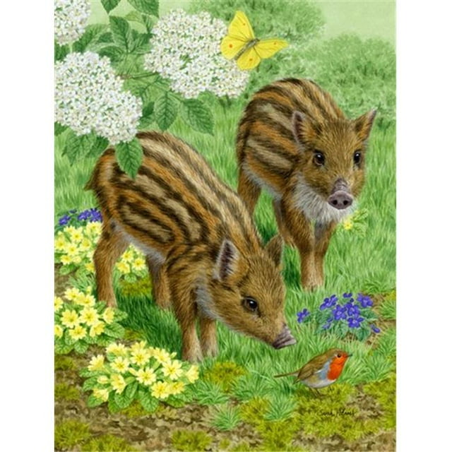 Carolines Treasures ASA2124CHF Wild Boar Flag Canvas House Size