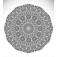 thumbnail image 3 of Ambesonne Floral Duvet Cover Set, Mandala Lace Art, 2-Calking, White and Black, 3 of 3