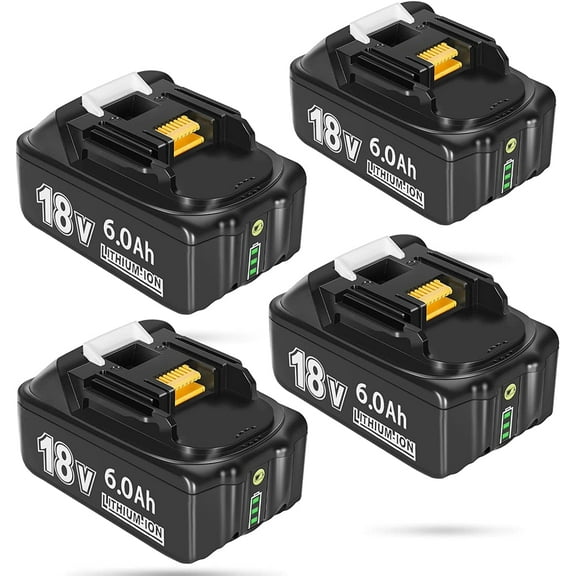4 Packs Replace for 18V 6.0Ah Battery High Capacity LXT Lithium Ion Battery