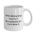 thumbnail image 2 of New Receptionist Gifts, I Hate Being Sexy but I'm a, Birthday Unique Gifts, 15oz Mug For Receptionist from Colleagues, Jobspecific gifts, Gifts for people in the medical field, 2 of 2
