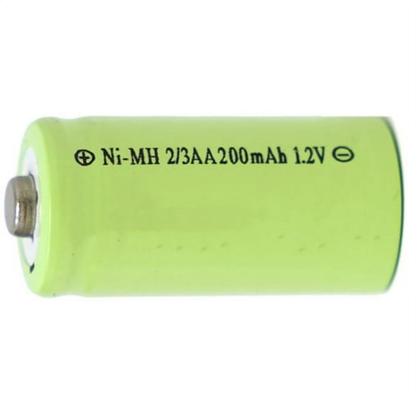 8-Pack 2/3 AA NiMH Button Top Battery (200 mAh)