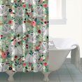 thumbnail image 4 of Maltese Dog and Flower Floral Shower Curtain 72"x72" ,Bathroom Decorative Shower Curtains Set with 12 Hooks,Modern Waterproof Washable Shower Curtain, 4 of 6