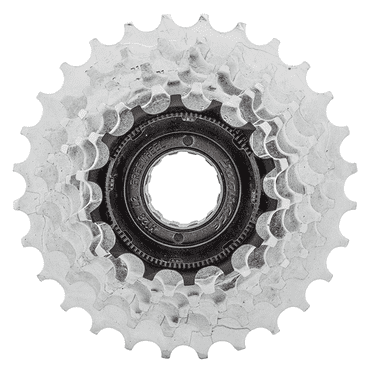 Sunrace M2A 7-Speed Freewheel Sprocket 14-28T Silver Index Shifting 7sp Threaded