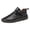 Black, variant on Women's Mens Casual Leather Handmade Shoes Fashion Sneakers Non Slip Ankle Loafers Outdoor Walking Sneakers Fashion Handmade Casual Driving Shoes