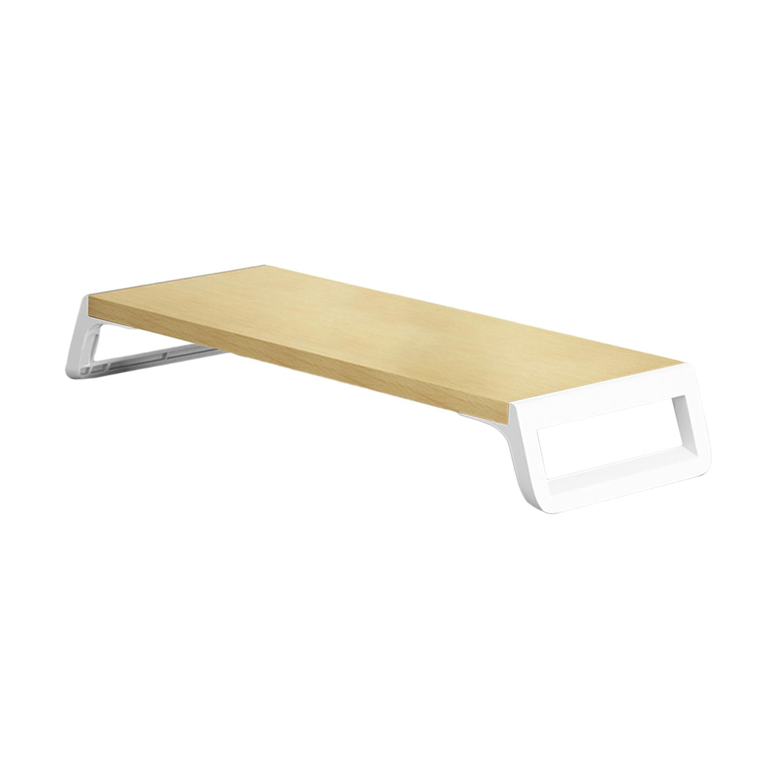 Wzmzjy Computer Monitor Riser, Monitor Stand Desk for Printer Monitor Desktop Shelf for wood and wihte