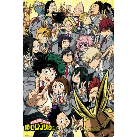 My Hero Academia - Manga / Anime TV Show Poster / Print (Character Montage) (Size: 24