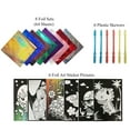 thumbnail image 6 of VHALE Foil Art Craft Kit Sticker Picture, Peel and Paste Sparkly Foil Art, Classroom Arts and Crafts,  6 Packs, 6 of 8