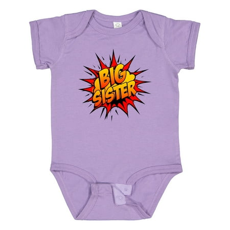 

Inktastic Big Sister Super Hero Gift Baby Girl Bodysuit