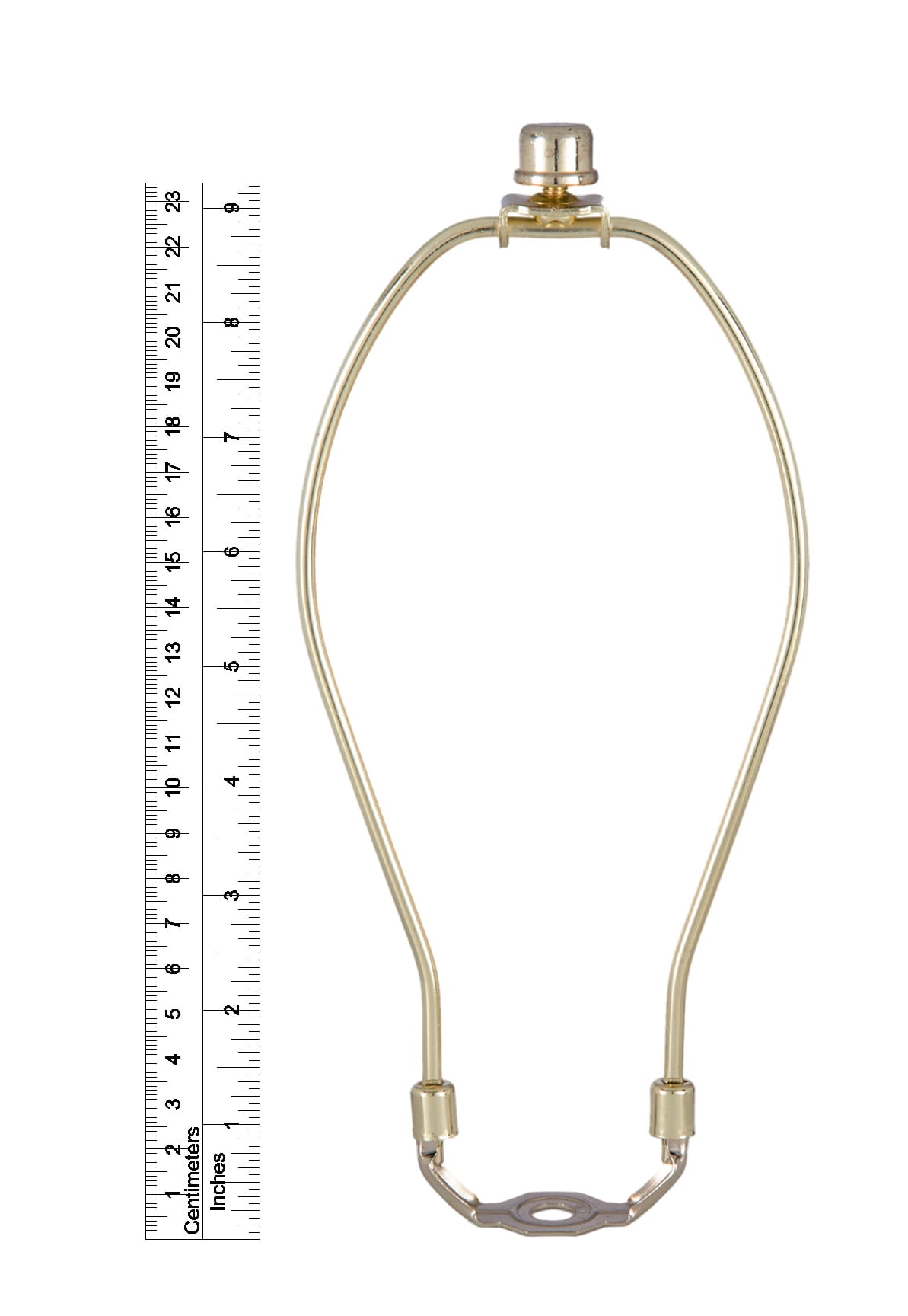 B&P Lamp® Brass Plated Finish Table Lamp Wiring Kit with a 9 Inch Harp and 3-Way Socket