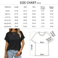 thumbnail image 6 of SUNBS Women's Oversized Tops Business Casual Short Sleeve T-Shirt Summer Blouses, 6 of 7