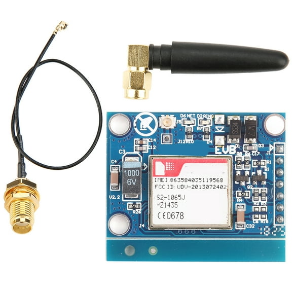 Module GSM avec Antenne, Module GSM GPRS SMS Module avec Antenne GSM GPRS Module Meilleur de Sa Catégorie