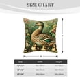 thumbnail image 4 of Xecao Mallard Duck And Flowers Print Soft Velvet Decorative Throw Pillow Covers, Square Cushion Cases for Bed, Sofa, Living Room, Car, and Indoor Outdoor Use-16"x16", 4 of 8