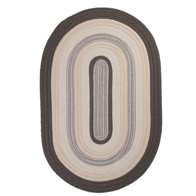 Colonial Mills Rug BN49R024X072 Brooklyn - Slate 2 in. x 6 in. Braided Rug