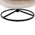 thumbnail image 6 of Triple Tree Modern Upholstered Solid Print Swivel Armchair with Footrest, Beige, 6 of 7